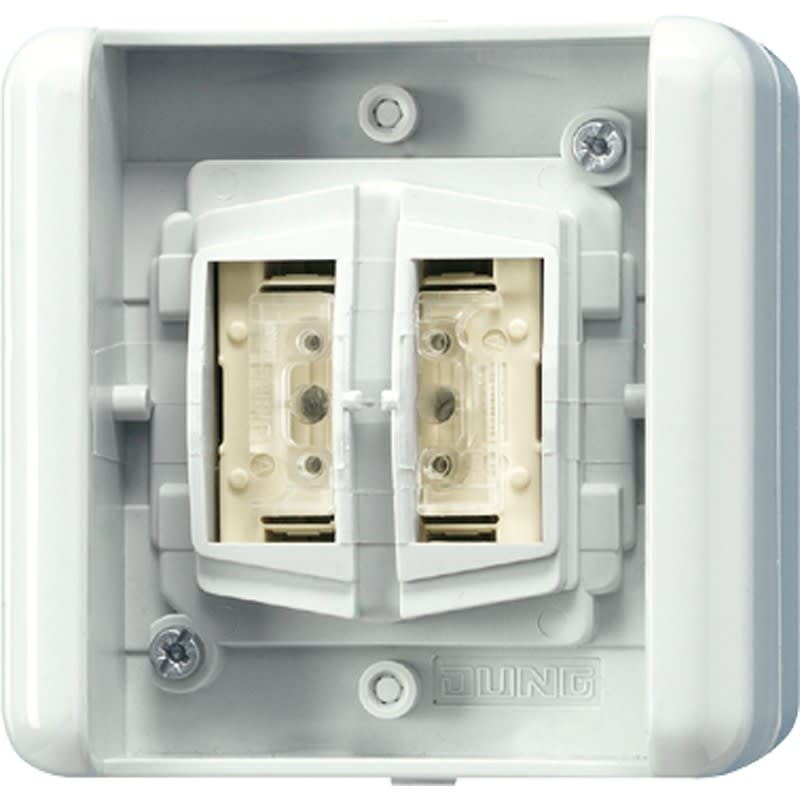 Jung - Bonton poussoir BCU 2 voies KNX, version BP / WG 800