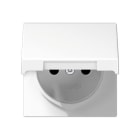 Jung - Enjo prise 2P+T avc couvercle / A 500 IP44 Blanc