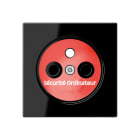 Jung - Enjo pour prise standard Franco/Belge circuit INFO / A500 Noir