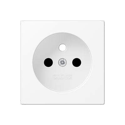 Jung - Enjo prise de courant 2P+T / A 500 blanc mat pour mécanisme 152...x