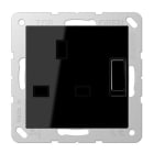 Jung - Prise standard BS avec intterrupteur 13A 250 V / A 500 noir