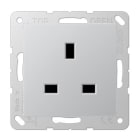Jung - Prise British standard / A 500 Aluminium