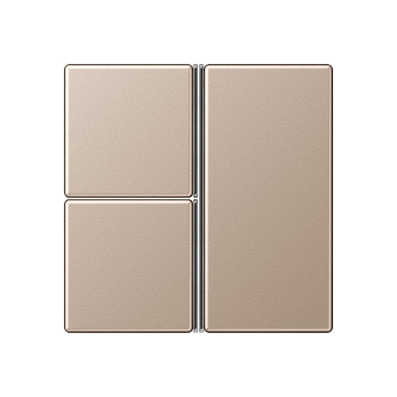 Jung - Kit touche complet 3 voies platine F40 / A 500 Champagne