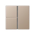 Jung - Kit touche complet 3 voies platine F40 / A 500 Champagne