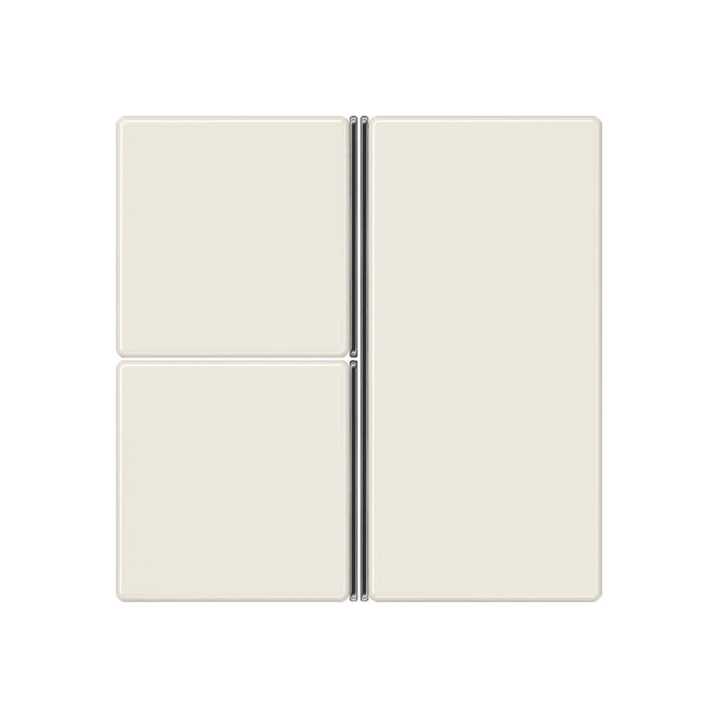 Jung - Kit touche complet 3 voies platine F40 / A 500 Ivoire