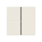 Jung - Kit touche complet 3 voies platine F40 / A 500 Ivoire