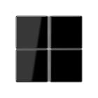 Jung - Kit touche complet 4 voies platine F40 / A 500 Noir