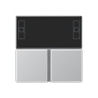 Jung - Kit touche pour régulateur KNX Art. 4093KRMTSD / A 500 Aluminium