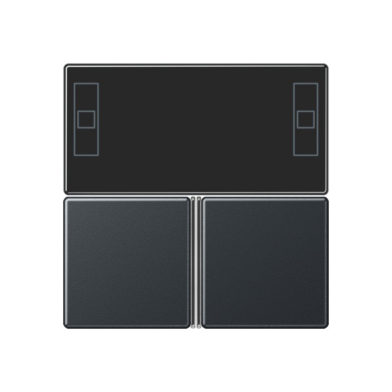 Jung - Kit touche pour régulateur KNX Art. 4093KRMTSD / A 500 Anthracite