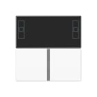 Jung - Kit touche pour régulateur KNX Art. 4093KRMTSD / A 500 Blanc