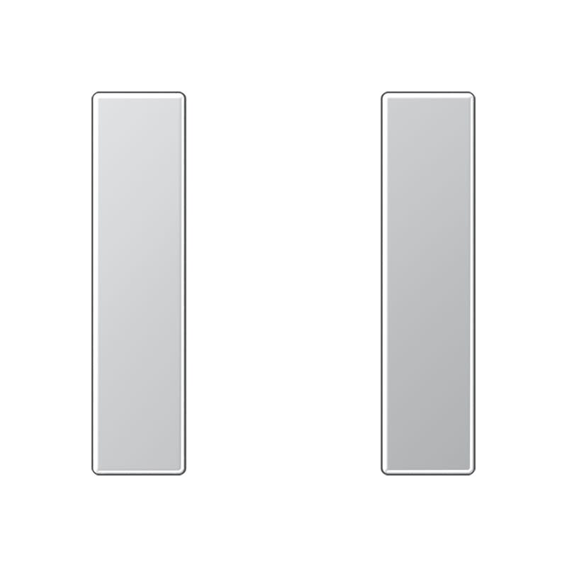 Jung - Kit touche complet 1 voie platine F50 / A 500 Aluminium