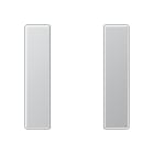 Jung - Kit touche complet 1 voie platine F50 / A 500 Aluminium