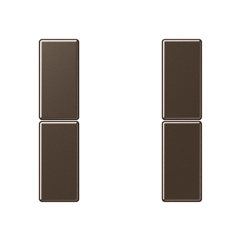 Jung - Kit touche complet 2 voies platine F50 / A 500 Moka