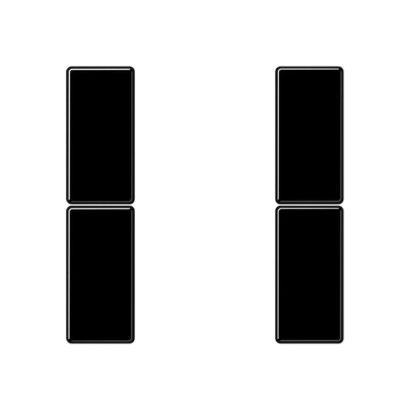 Jung - Kit touche complet 2 voies platine F50 / A 500 Noir