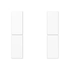 Jung - Kit touche complet 2 voies platine F50 / A 500 Blanc