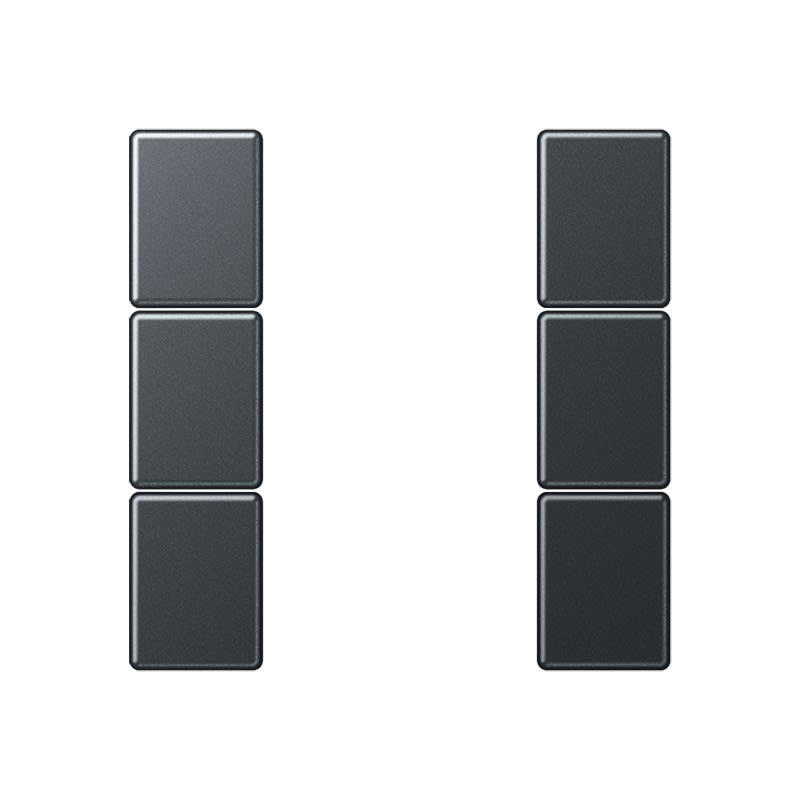 Jung - Kit touche complet 3 voies platine F50 / A 500 Anthracite