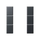 Jung - Kit touche complet 3 voies platine F50 / A 500 Anthracite