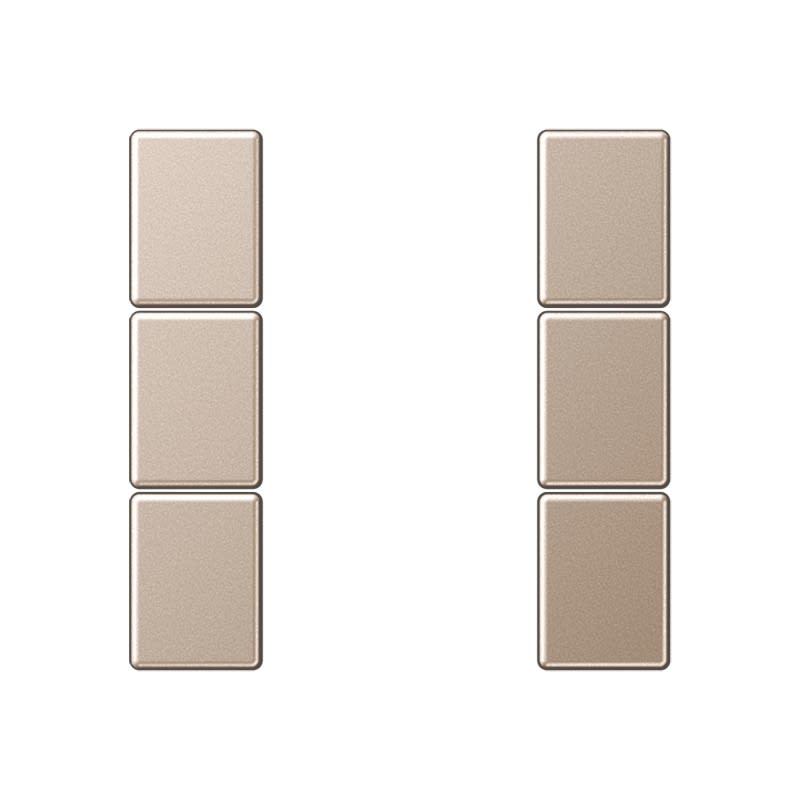 Jung - Kit touche complet 3 voies platine F50 / A 500 Champagne