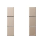 Jung - Kit touche complet 3 voies platine F50 / A 500 Champagne