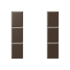 Jung - Kit touche complet 3 voies platine F50 / A 500 Moka