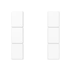 Jung - Kit touche complet 3 voies platine F50 / A 500 Blanc