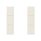 Jung - Kit touche complet 3 voies platine F50 / A 500 Ivoire