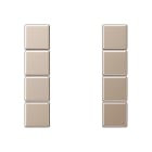 Jung - Kit touche complet 4 voies platine F50 / A 500 Champagne