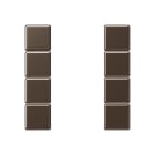 Jung - Kit touche complet 4 voies platine F50 / A 500 Moka