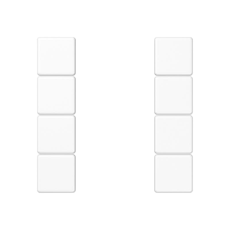 Jung - Kit touche complet 4 voies platine F50 / A 500 Blanc