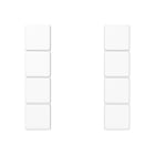 Jung - Kit touche complet 4 voies platine F50 / A 500 Blanc