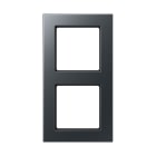 Jung - Cadre de finition 2 postes avec PE montage vertical, A 550 / Blanc