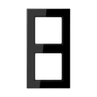 Jung - Cadre de finition 2 postes, série A 550 / Noir