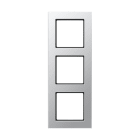 Jung - Cadre de finition 3 postes, série A 550 / Aluminium