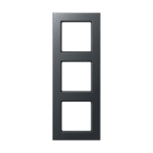 Jung - Cadre de finition 3 postes, série A 550 / Anthracite