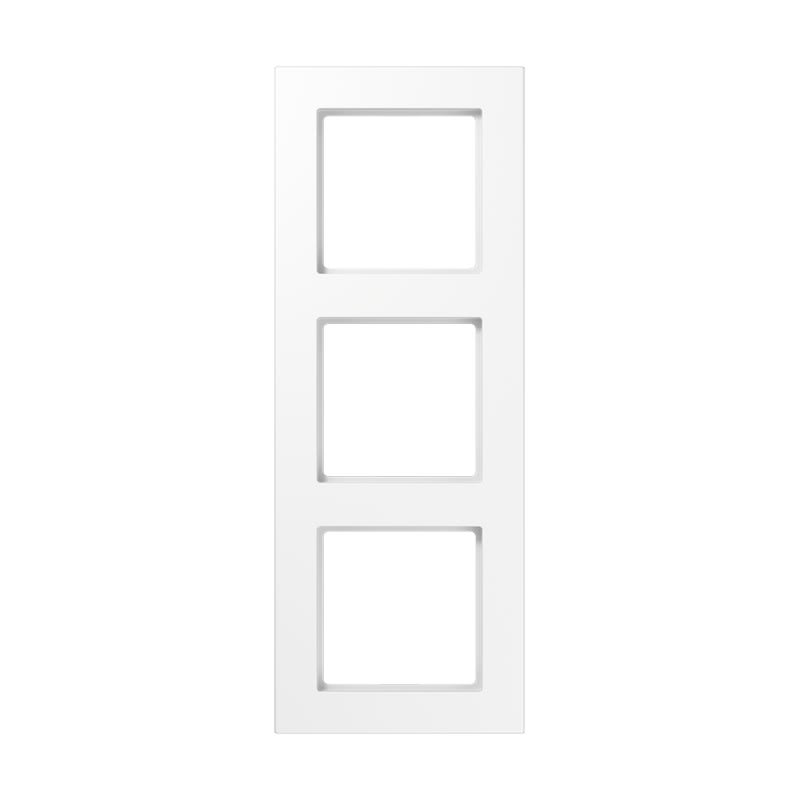 Jung - Cadre de finition 3 postes, série A 550 / Blanc