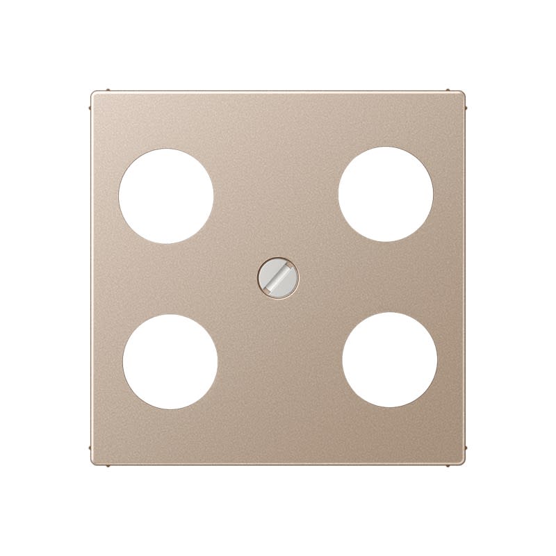 Jung - Enjoliveur pour prise TV-FM-SAT Hirschmann / A 500 Champagne