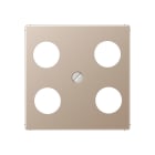 Jung - Enjoliveur pour prise TV-FM-SAT Hirschmann / A 500 Champagne