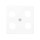 Jung - Enjoliveur pour prise TV-FM-SAT Hirschmann / A 500 Blanc