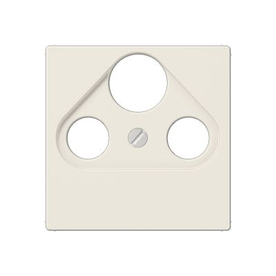 Jung - Enjoliveur pour prise TV-FM-SAT / série A 500 Ivoire