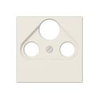 Jung - Enjoliveur pour prise TV-FM-SAT / série A 500 Ivoire