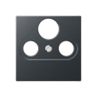 Jung - Enjoliveur pour prise TV-FM-SAT / série A 500 Anthracite