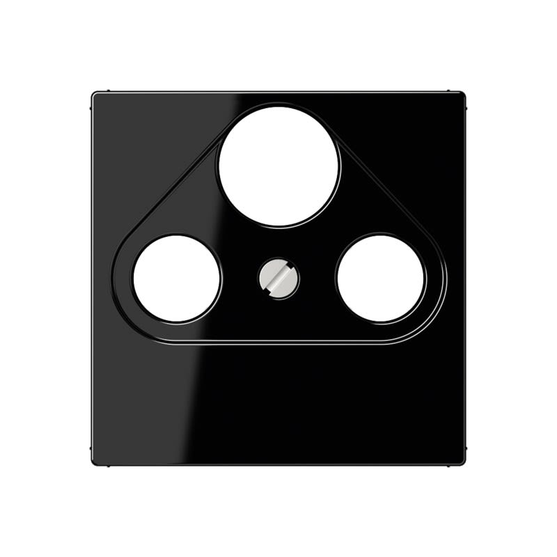 Jung - Enjoliveur pour prise TV-FM-SAT / série A 500 Noir