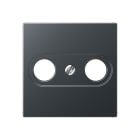 Jung - Enjoliveur pour prise TV-FM / série A 500 Anthracite