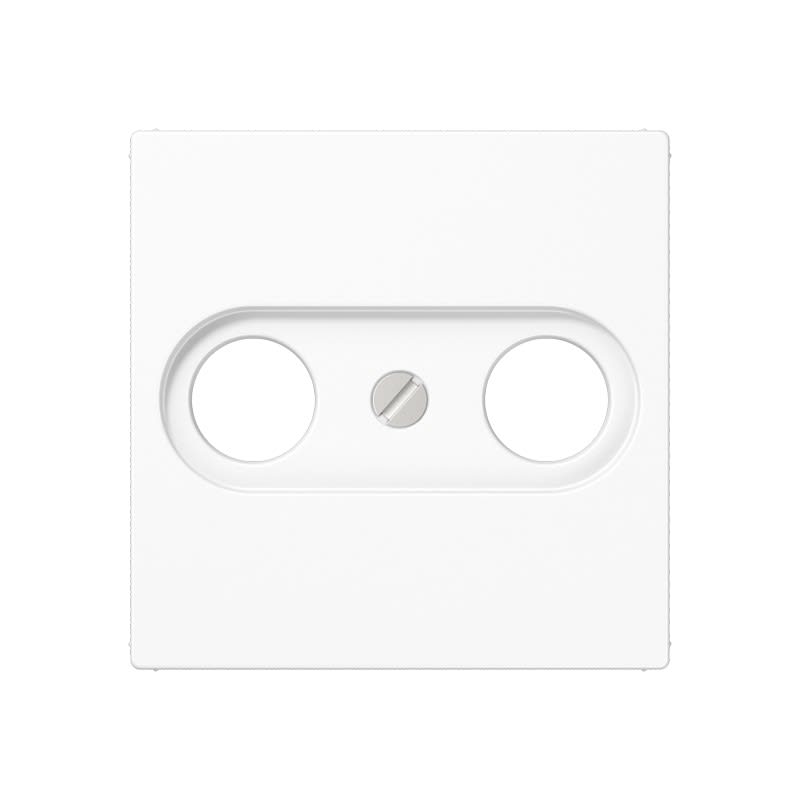 Jung - Enjoliveur pour prise TV-FM / série A 500 Blanc