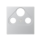 Jung - Enjoliveur pour prise TV-FM-SAT / série A 500 Aluminium