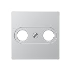 Jung - Enjoliveur pour prise TV-FM / série A 500 Aluminium