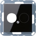 Jung - Enjoliveur pour 1 mini fiche / série A 500 Noir