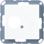 Jung - Enjoliveur pour 1 mini fiche / série A 500 Blanc