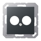 Jung - Enjoliveur pour 2 mini fiches / série A 500 Anthracite