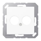 Jung - Enjoliveur pour 2 mini fiches / série A 500 Blanc